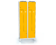 Cloakroom locker Z-shaped doors ALSIN with feet 1920 x 800 x 500